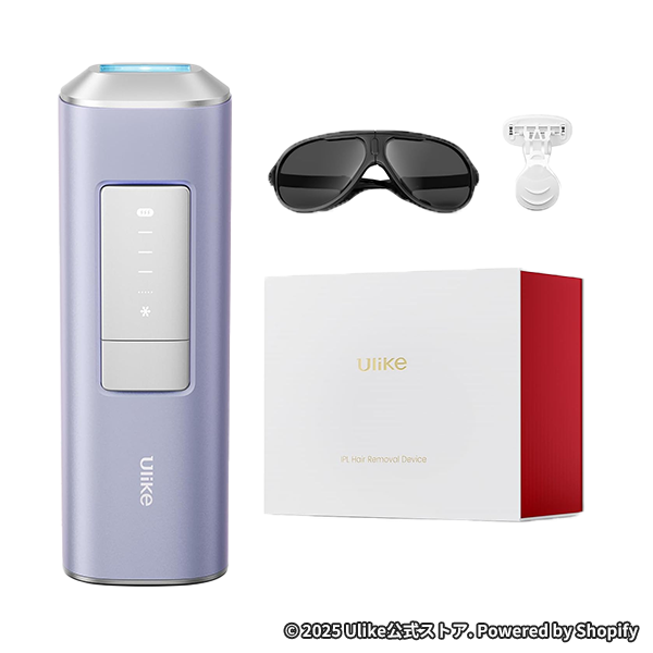 Ulike 脱毛器 AirPro S バイオレットカラー サファイア冷却技術でほぼ無痛