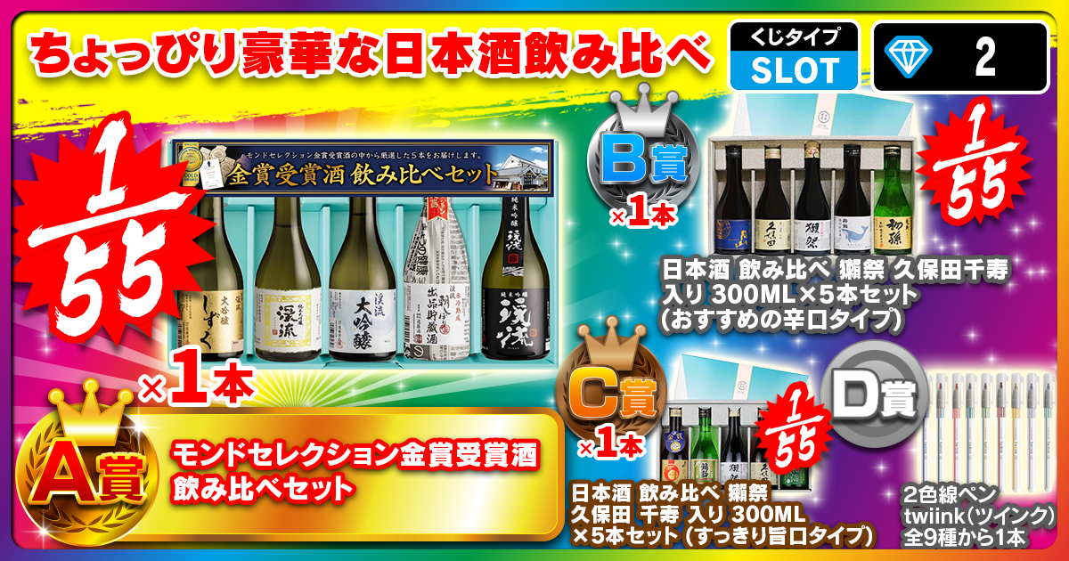ちょっぴり豪華な日本酒飲み比べ