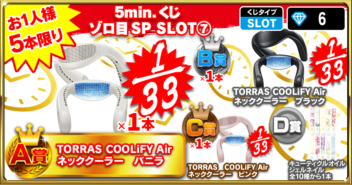 5min.くじ ゾロ目SP SLOT⑦