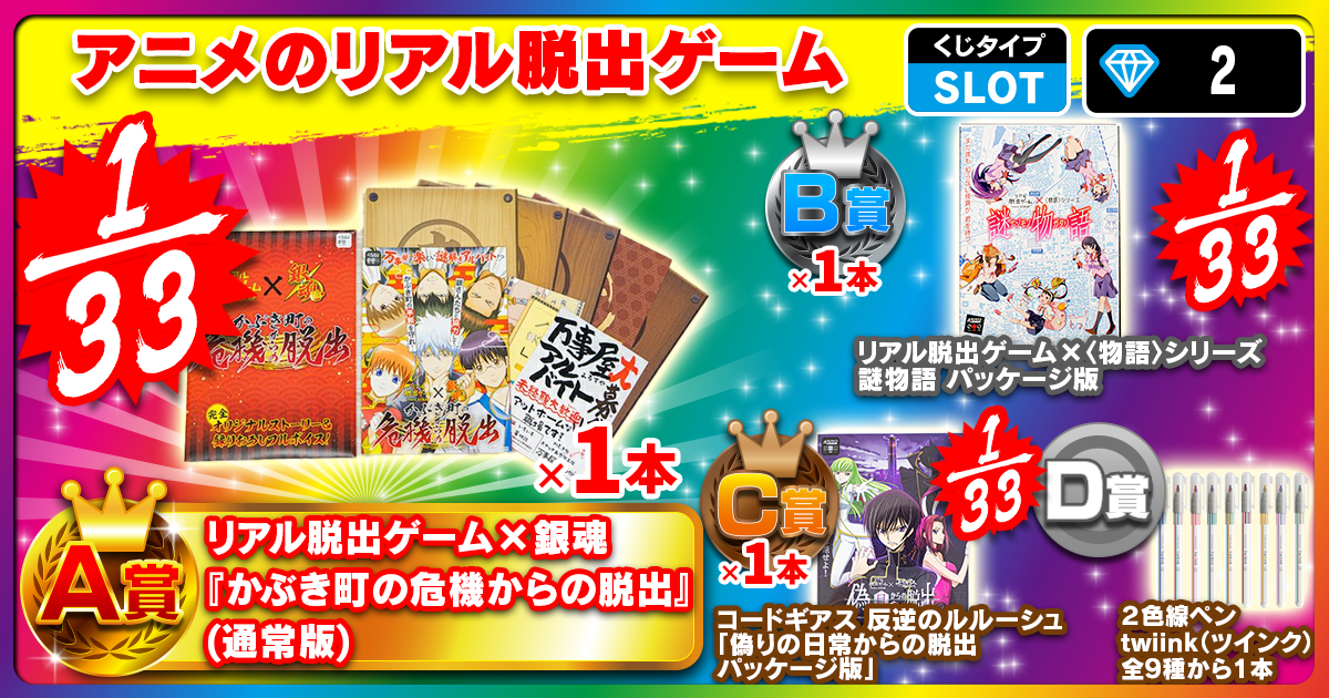 アニメのリアル脱出ゲーム